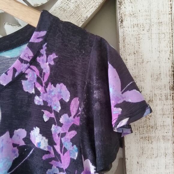 ValMarie Women's Short Sleeve Flowy Swing Shift Midi Dress with Pockets Floral - Picture 11 of 16